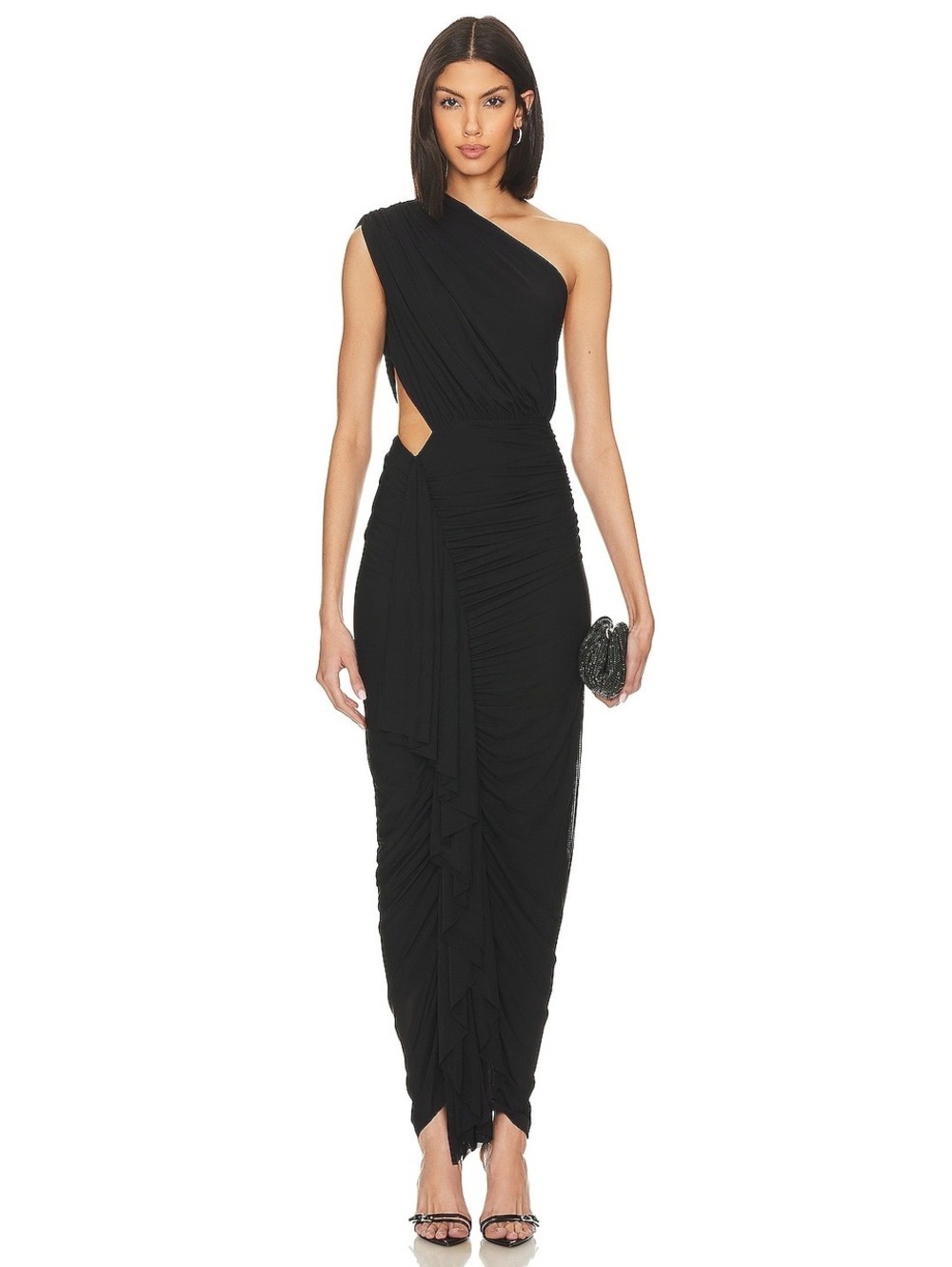 Superdown Juliet Midi Dress in Black